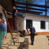 Budování pergoly na Rybníčku - květen 2015